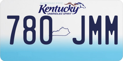 KY license plate 780JMM