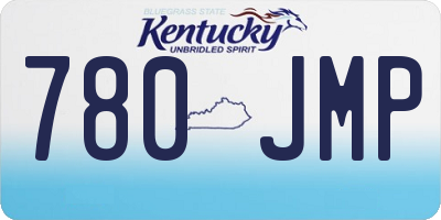 KY license plate 780JMP