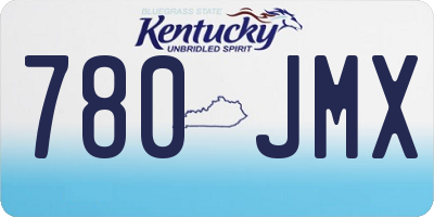 KY license plate 780JMX