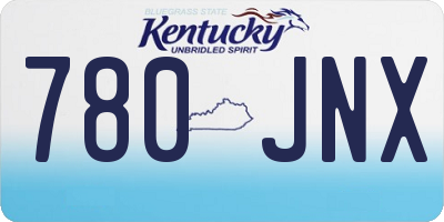KY license plate 780JNX