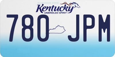 KY license plate 780JPM