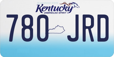 KY license plate 780JRD