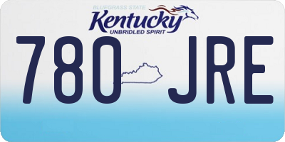 KY license plate 780JRE