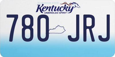 KY license plate 780JRJ