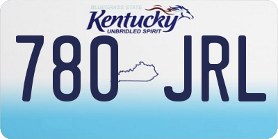 KY license plate 780JRL