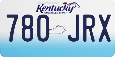 KY license plate 780JRX