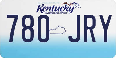 KY license plate 780JRY