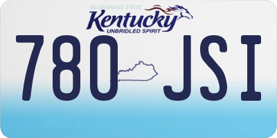 KY license plate 780JSI
