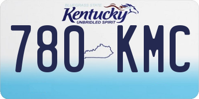 KY license plate 780KMC