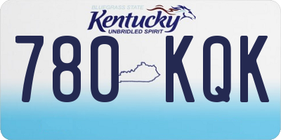 KY license plate 780KQK