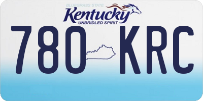 KY license plate 780KRC