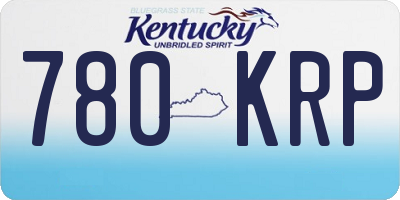 KY license plate 780KRP