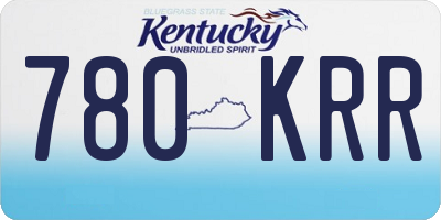 KY license plate 780KRR