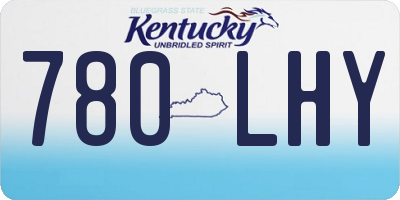 KY license plate 780LHY