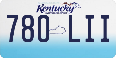 KY license plate 780LII