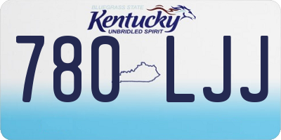 KY license plate 780LJJ