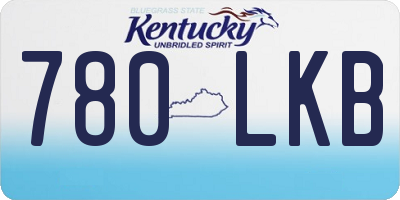 KY license plate 780LKB