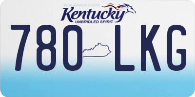 KY license plate 780LKG
