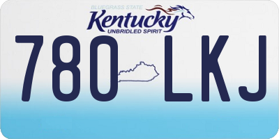 KY license plate 780LKJ