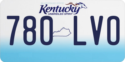 KY license plate 780LVO
