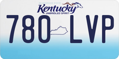 KY license plate 780LVP