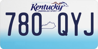 KY license plate 780QYJ
