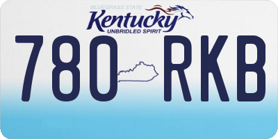 KY license plate 780RKB