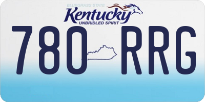 KY license plate 780RRG
