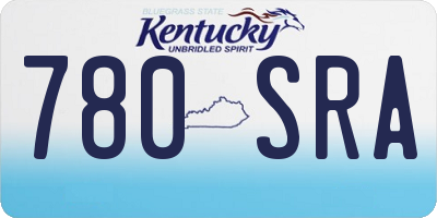 KY license plate 780SRA