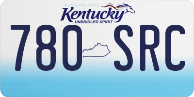 KY license plate 780SRC