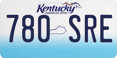 KY license plate 780SRE