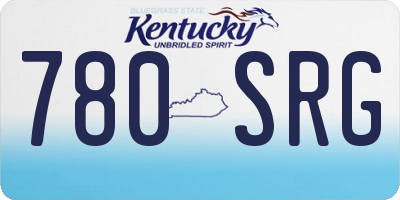 KY license plate 780SRG