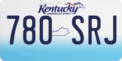KY license plate 780SRJ