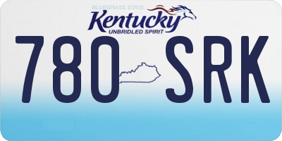 KY license plate 780SRK