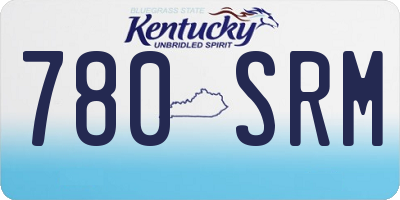 KY license plate 780SRM