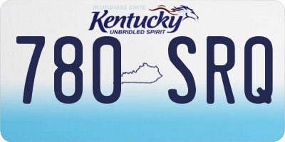 KY license plate 780SRQ