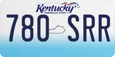 KY license plate 780SRR