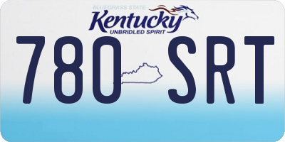 KY license plate 780SRT