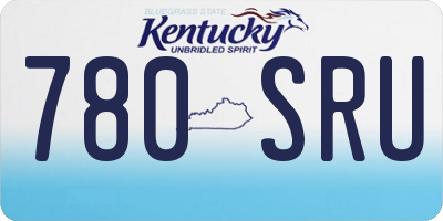 KY license plate 780SRU