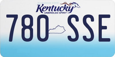 KY license plate 780SSE