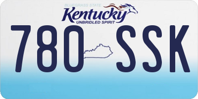 KY license plate 780SSK