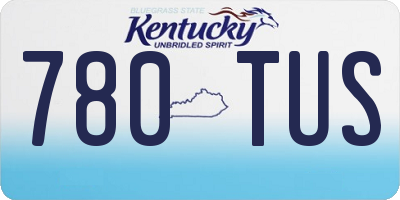 KY license plate 780TUS