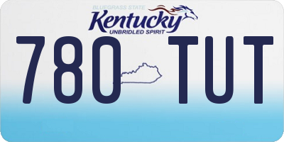 KY license plate 780TUT