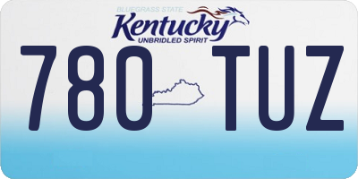 KY license plate 780TUZ