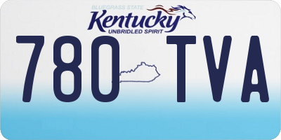 KY license plate 780TVA