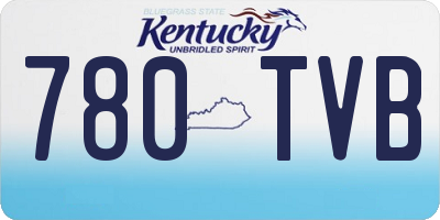 KY license plate 780TVB