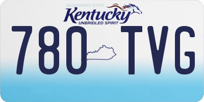 KY license plate 780TVG