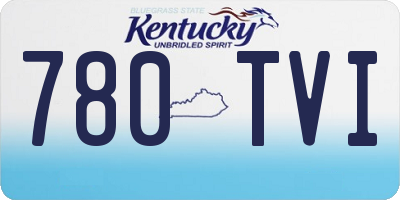 KY license plate 780TVI
