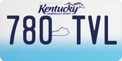 KY license plate 780TVL