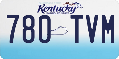 KY license plate 780TVM